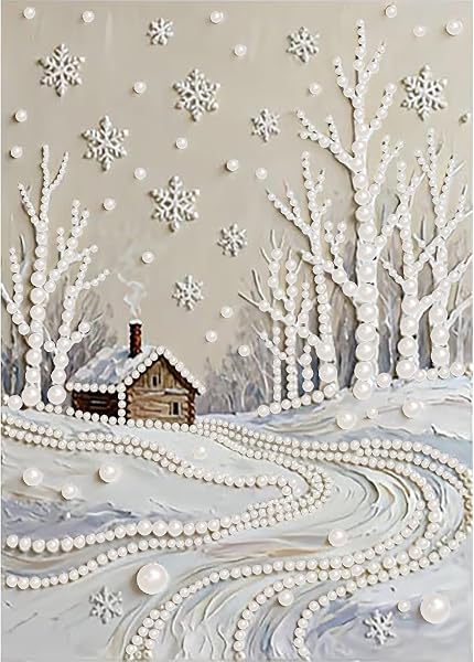 Winter Snowscape Special Shaped Diamond Art Painting Kits for Adults, 5D…