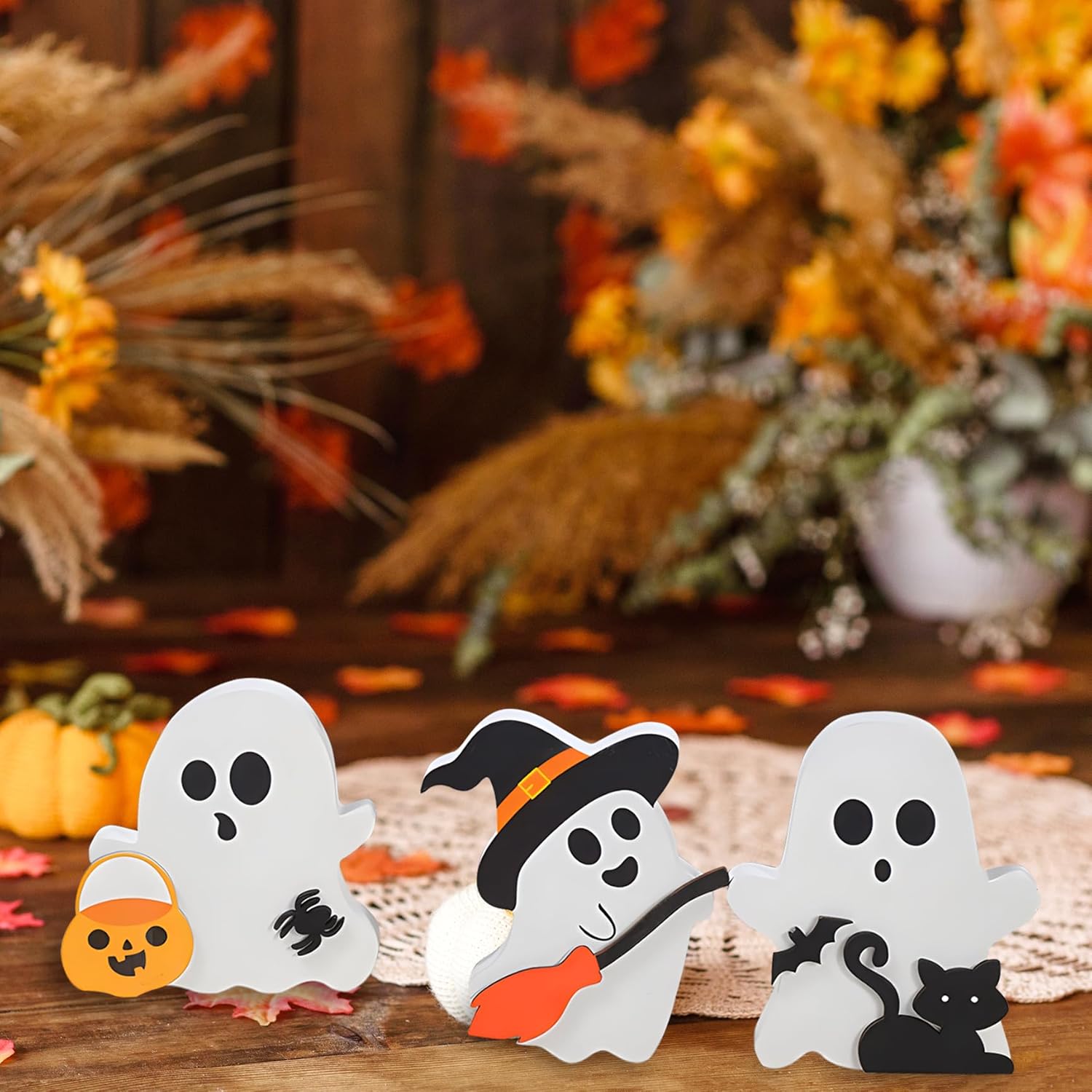 Cute Ghost Halloween Decorations Indoor, Spooky Halloween