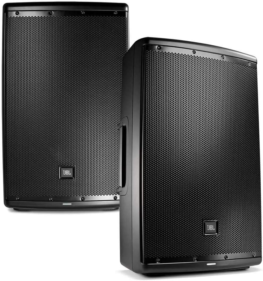 JBL EON 615 15 in Powered PA Speaker Pair Bundle