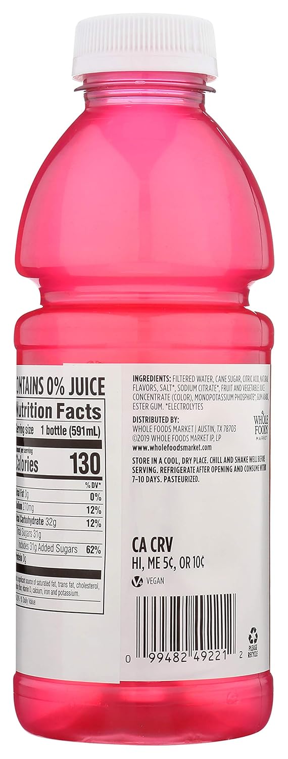 365 by Whole Foods Market, Sports Drink, Berry, 20 Fl Oz : Grocery & Gourmet Food