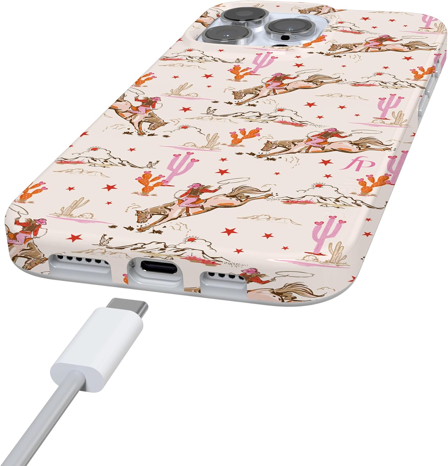 Casely iPhone 16 Pro Max Case | Cowgirl Canyon | FashionPass x Casely | Compatible with MagSafe | Classic Ultra Slim Design