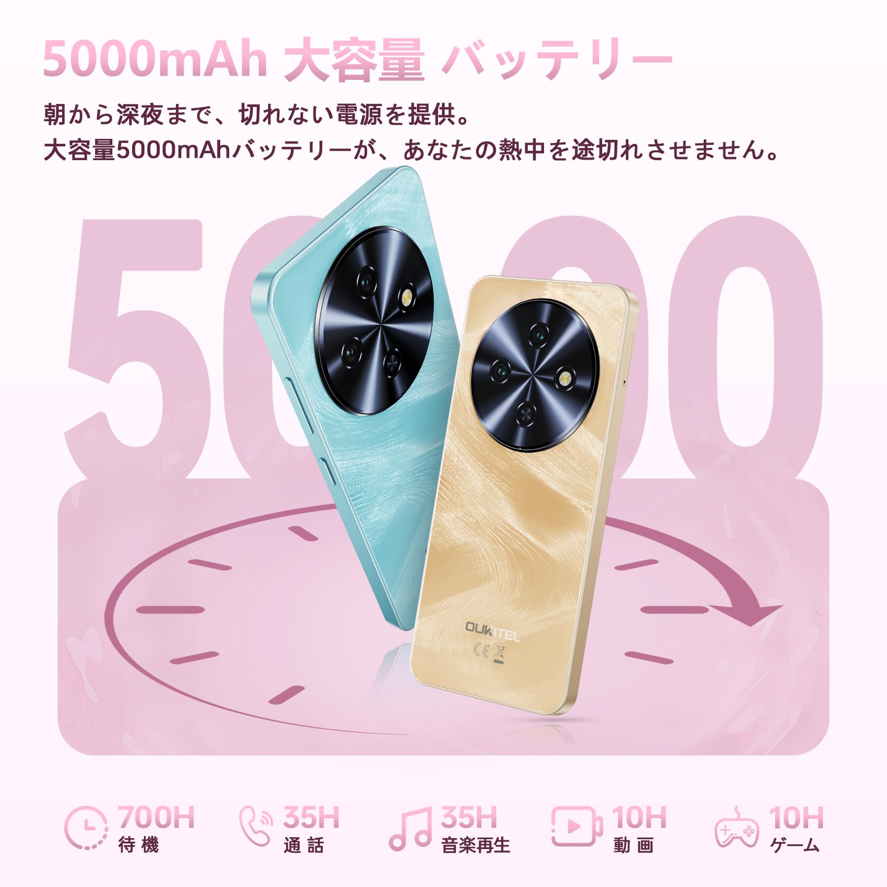 Amazon.co.jp: OUKITEL C5 SIM-Free Smartphone Main Unit 16GB RAM +