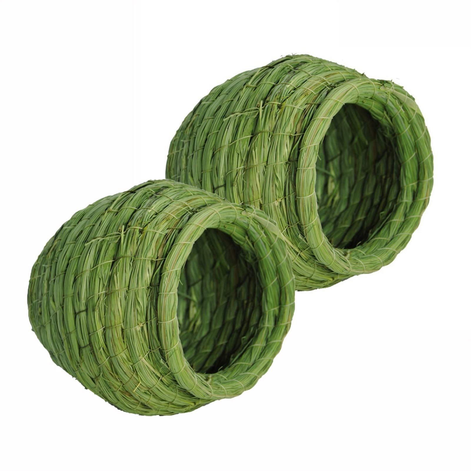 Nidi per Uccelli Birdhouse per la Decorazione del Giardino all'aperto del Nido di Uccello Comodo e Caldo, Gabbia per Uccelli Intrecciata a Mano, 2 Pacchetti (Size : Large)