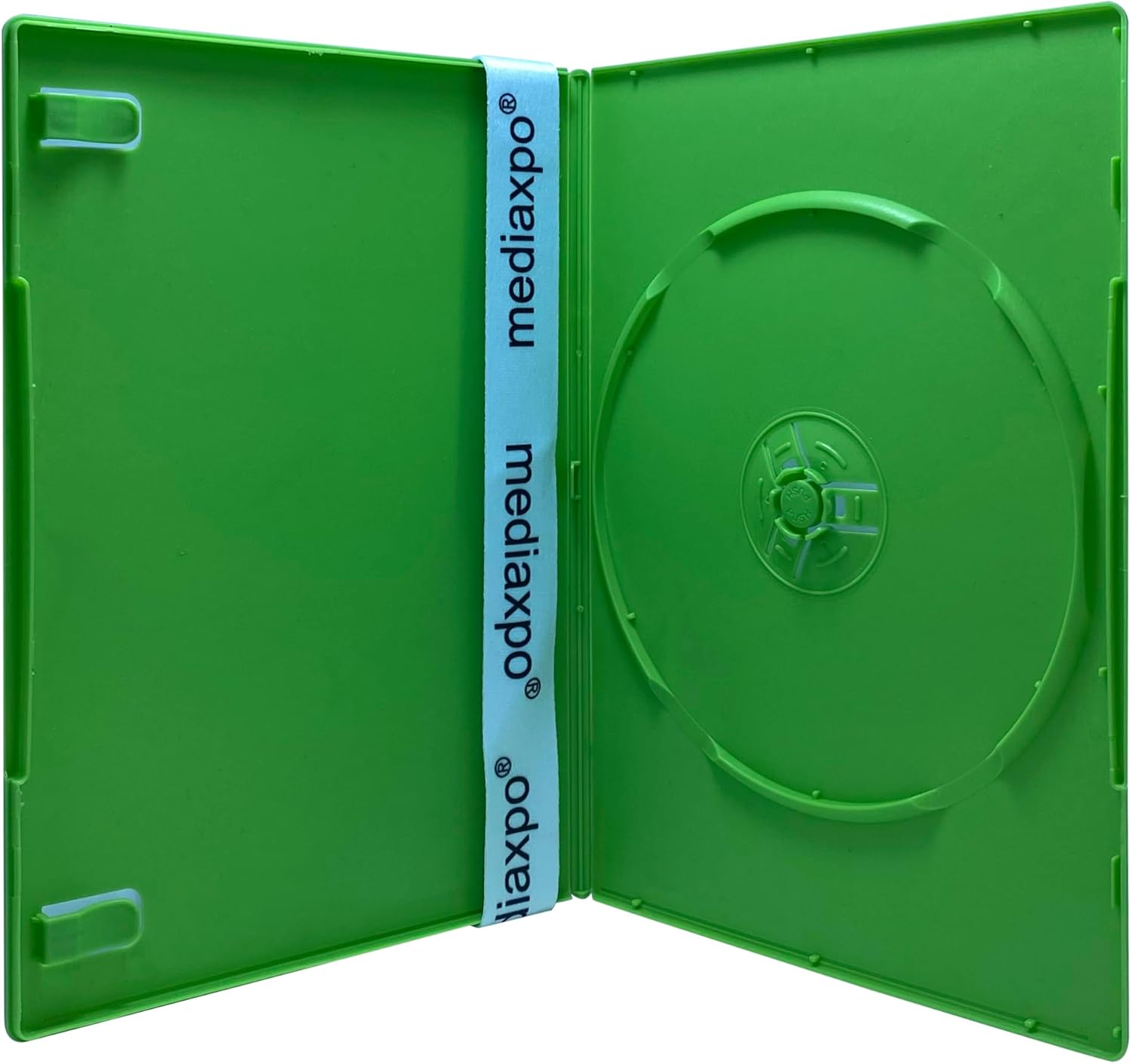 Mediaxpo 200 Slim Solid Green Color Single DVD Cases 7MM