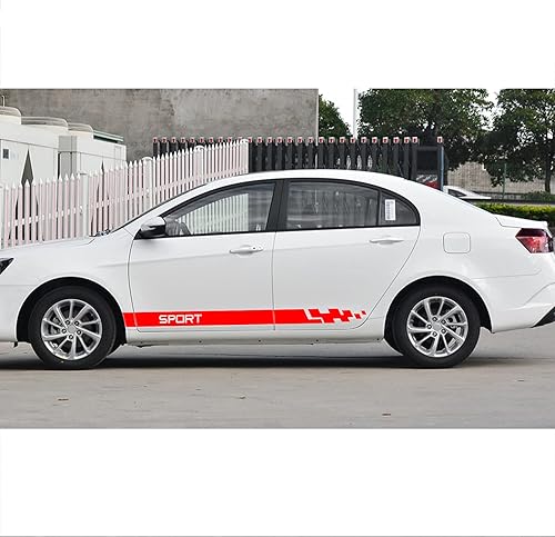 Miniatura 10 de QianBao Calcomanías de vinilo universales de vinilo para puerta lateral de carreras, para todos los autos, SUV, camiones, vehículos todoterreno,