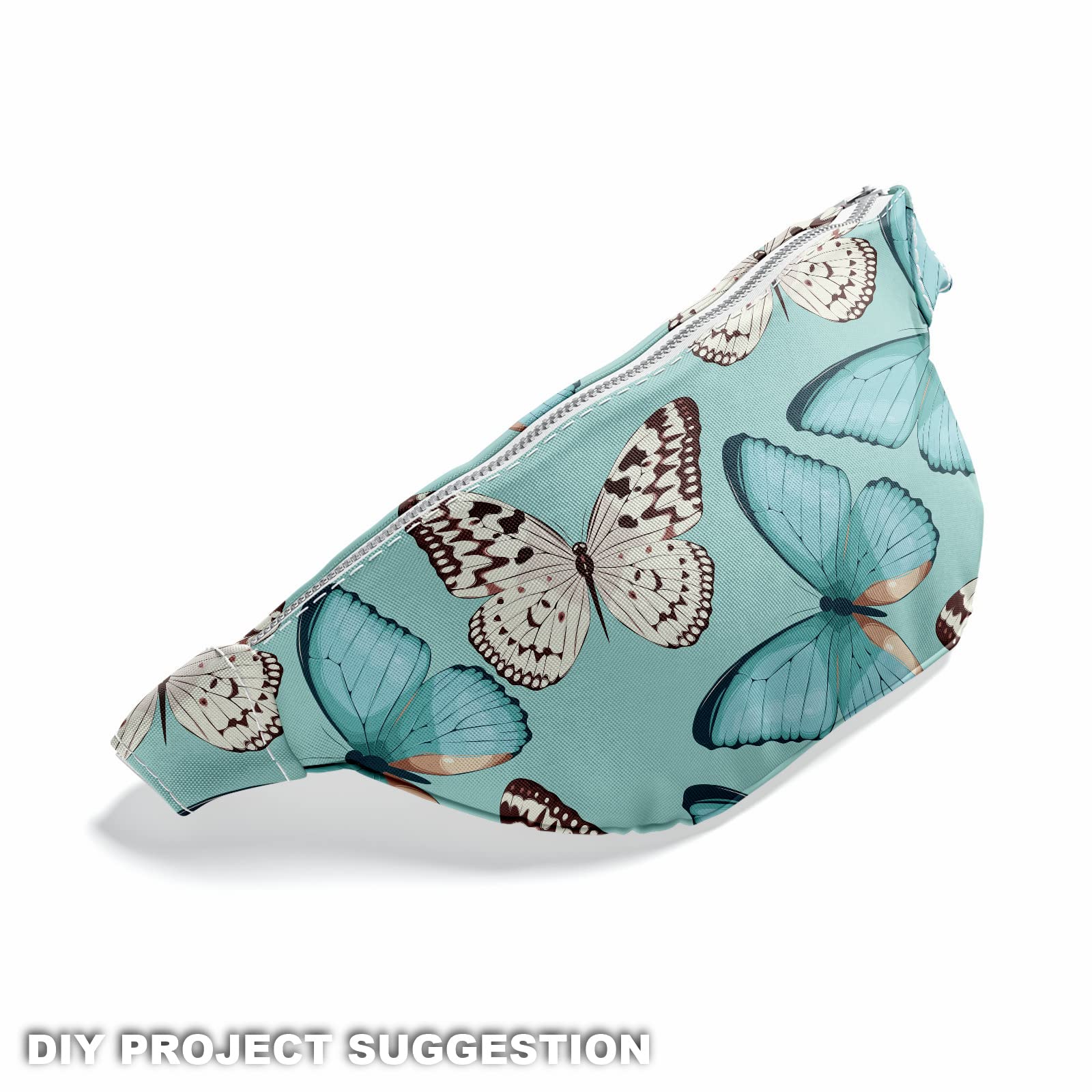 HEKO PANELS Oxford Fabric by Metre for Sewing Canvas Polyester Sewing Fabrics Decorative Material Water-Resistant Waterproof Non Transparent Butterflies 1 Meter 155 x 100 cm 5 x 3 ft - Image 3