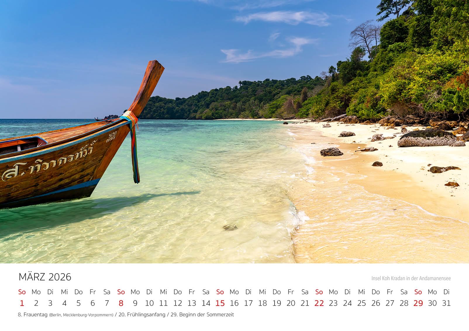 Reisezauber Thailand DIN A3 Kalender für 2025 Bangkok Reise Reisezauber Thailand DIN A3 Kalender für 2025 Bangkok Reise