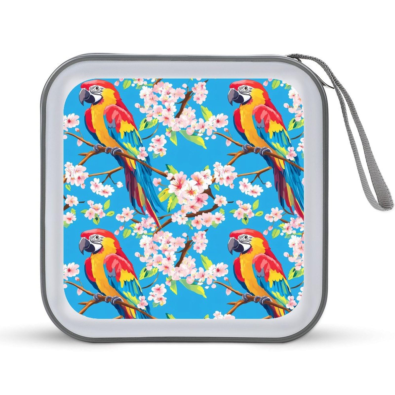 Parrot Bird CD Case Portable DVD Holder Storage Organizer for Home Travel