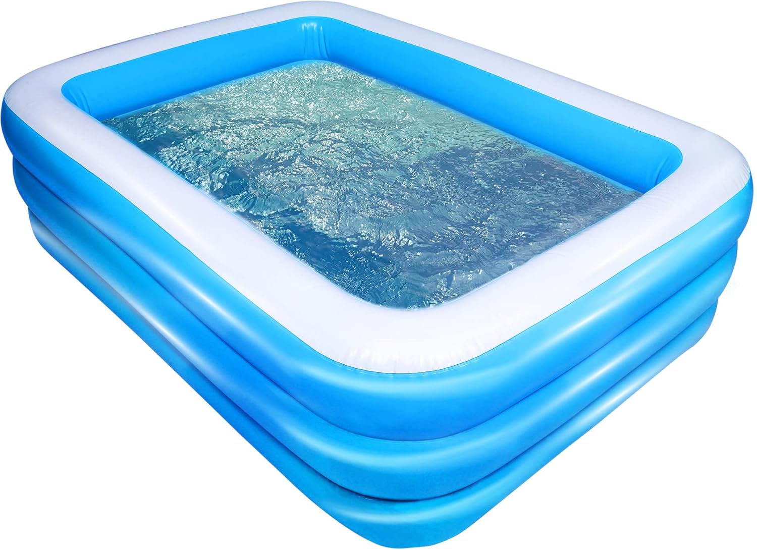 Coastrail Outdoor Inflatable Swimming Pool Full-Sized for Kids, Kiddie, Adult, 77" x 55" x 23" Rectangular Family Blow Up Pool for Outdoors, Backyard : Everything Else