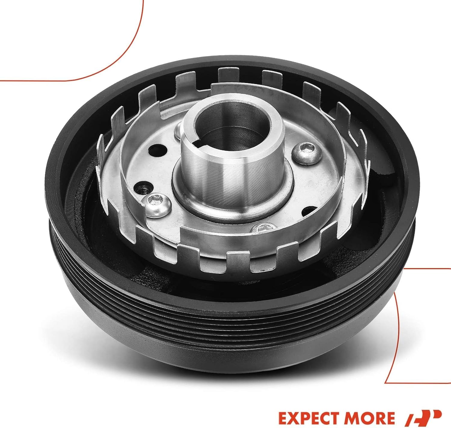 A-Premium Engine Harmonic Balancer Pulley - OHV 3.8L - Compatible with Buick, Chevrolet, Oldsmobile & Pontiac Cars - 93-94 - Regal, LeSabre, 98, Silhouette, Riviera, Bonneville & More