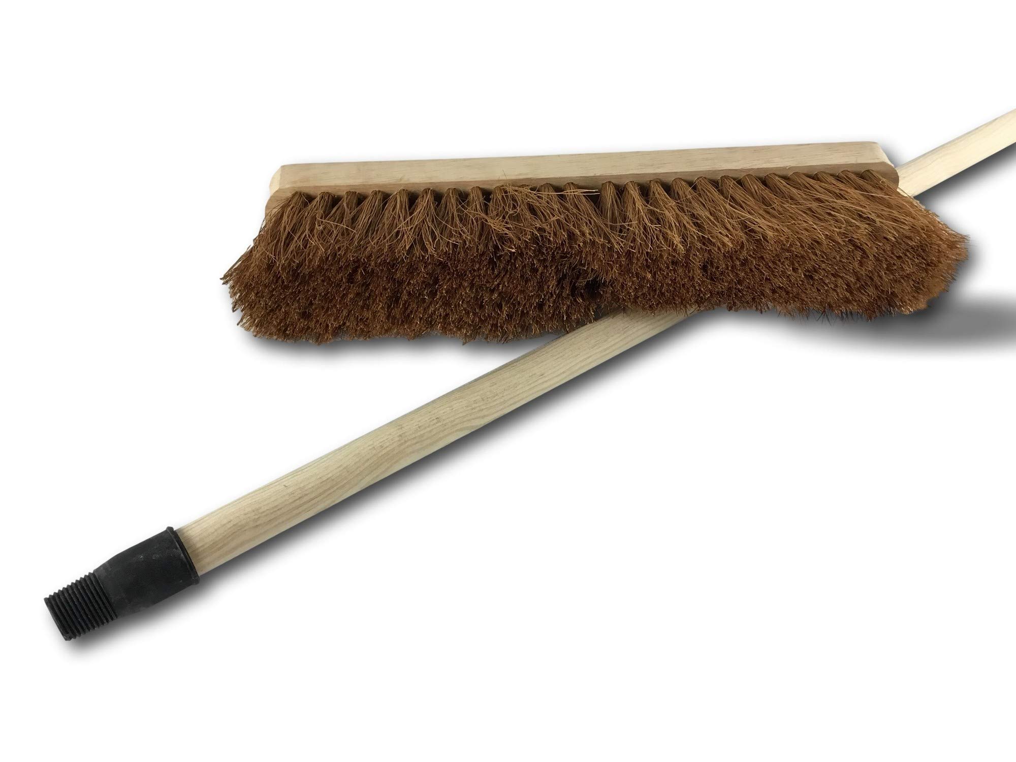 Kibros Balai ménage Fibres Coco Naturel Longues 37,5 cm Manche Bois