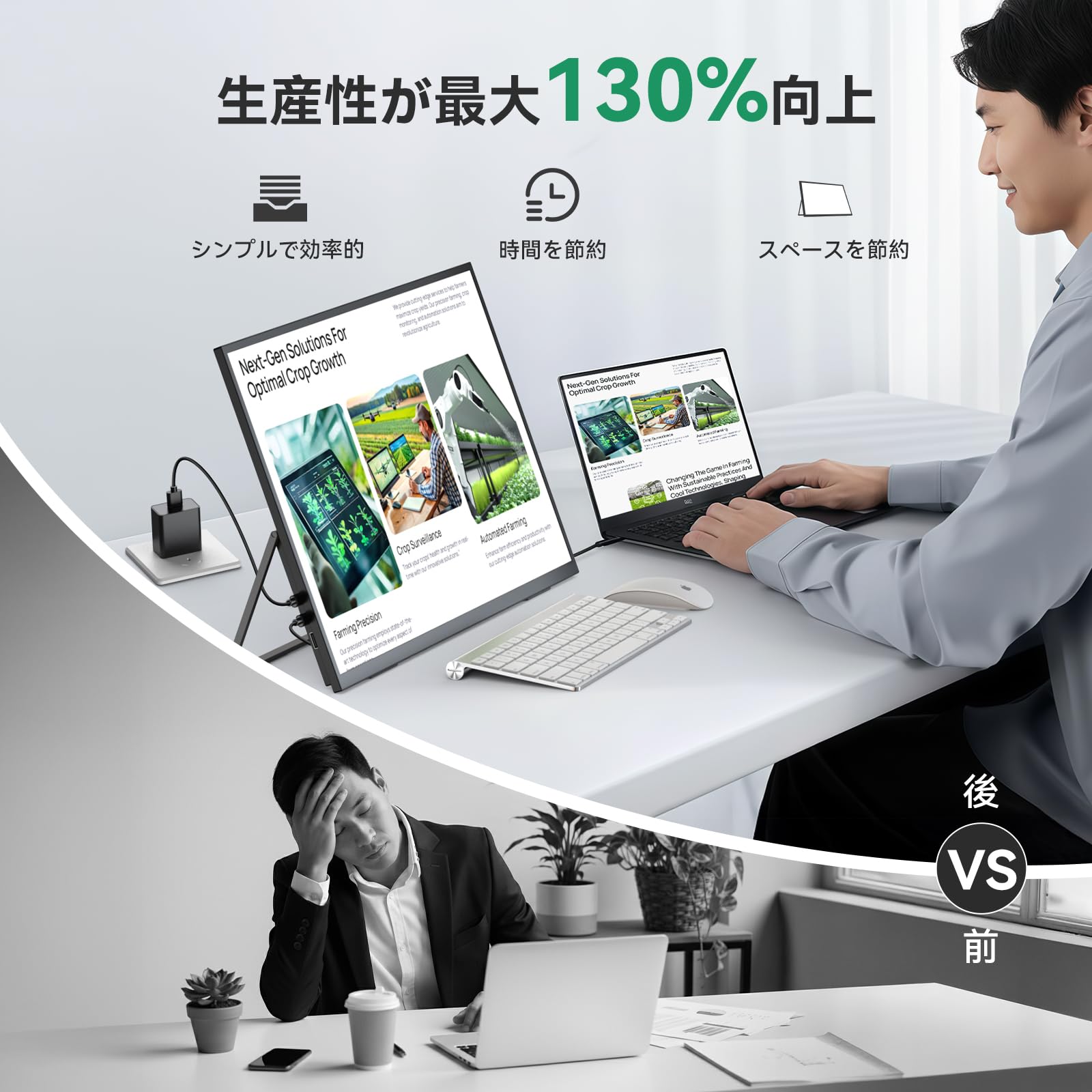 Amazon.co.jp: モバイルモニター 23.8インチ タッチパネル 120Hz
