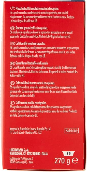 Lavazza A Modo Mio Crema e Gusto Coffee Pods Espresso, 36 Capsules
