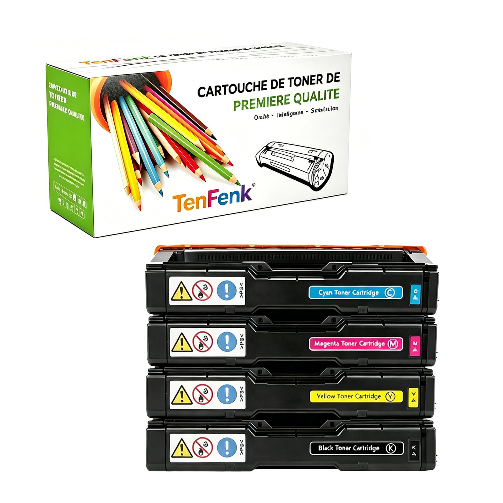 Compatibile Sostituzione Cartuccia Toner Per Ricoh SP C310HE 406479 406480 406481 406482 Da Utilizzare Con Ricoh Aficio SP C231N C232DN C242DN C311N C312DN C342DN Stampante,4-Pack,4p