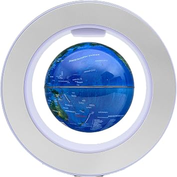 Personalized Magnetic Levitation Floating Globe with LED Light Constellation World Globe for Office Home Desk Gadget Decor Unique Birthday Gift for Men Kids Boss Boys