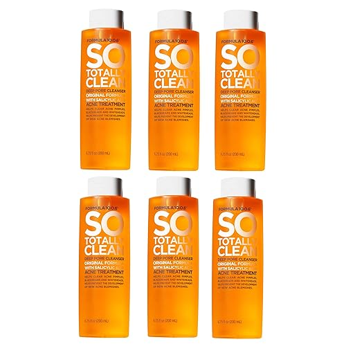 FORMULA 10.0.6 Limpiador de poros profundos So Totally Clean 6.75 fl oz (6.8 fl oz), paquete de 6