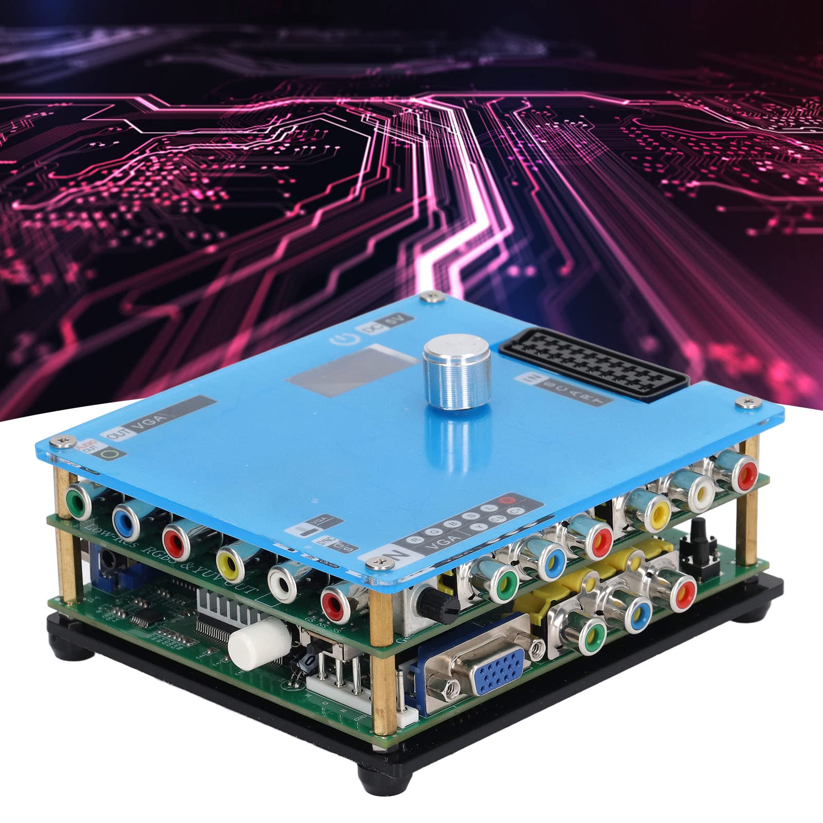 GBSC Converter GBS Videojuego GBS Control Video Converter con Función OSD Línea de Escaneo 240p 480i Soporte para PS2 Salida VGA 480p 720p 1080p Resolución Adj