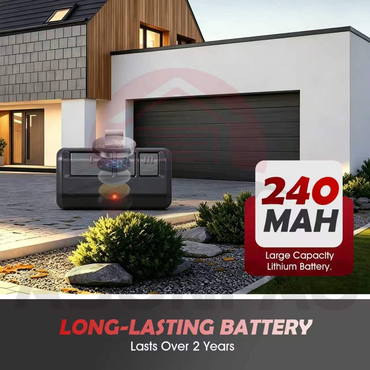 ASONPAO 2-Pack for LiftMaster 893Max 893LM Universal Garage Door Opener Remote