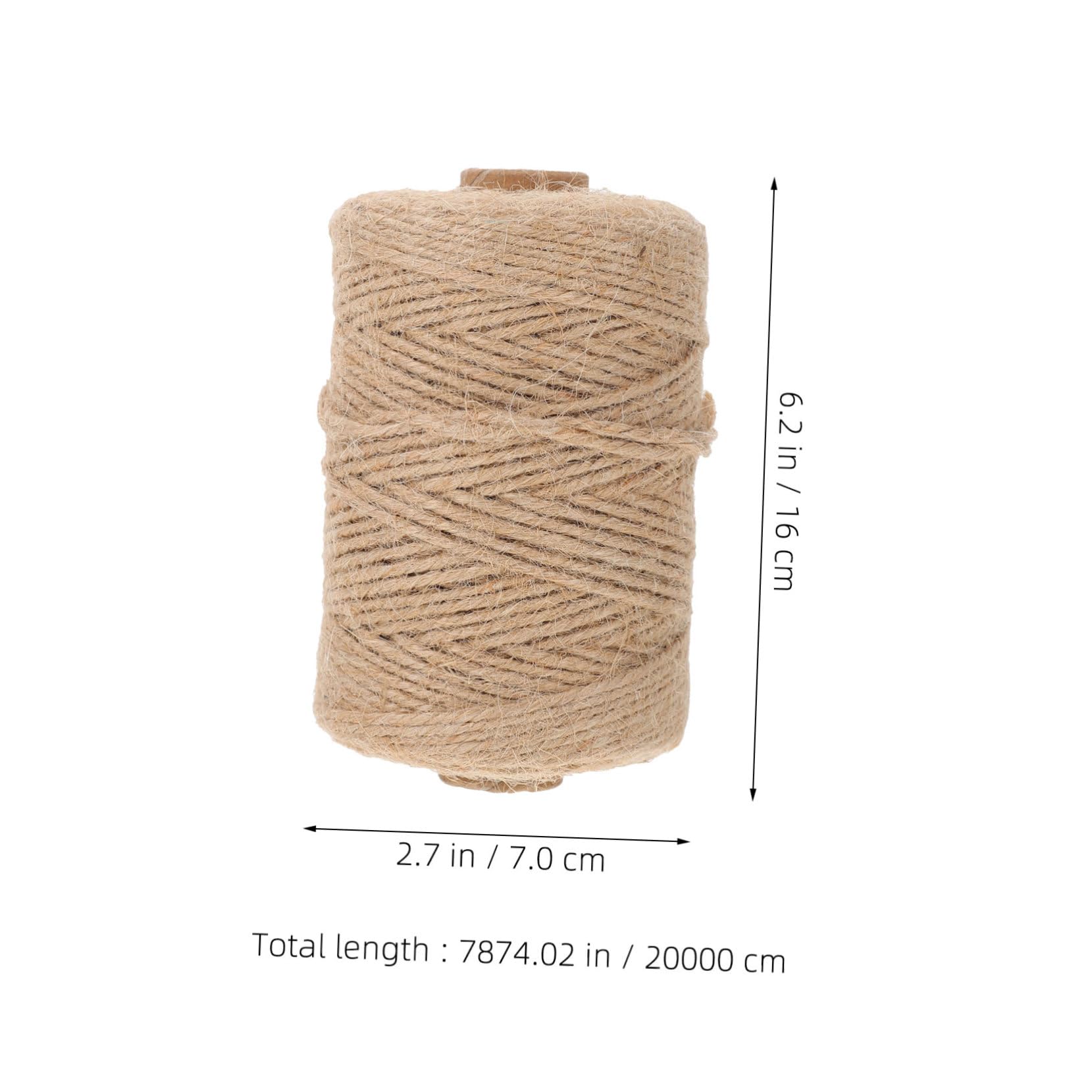 Toddmomy 2 Corda di Juta Naturale per Giardinaggio Fai da Te e Decorazioni Rustiche Spago Flessibile e Resistente per Legatura Confezioni Regalo e Progetti Creativi