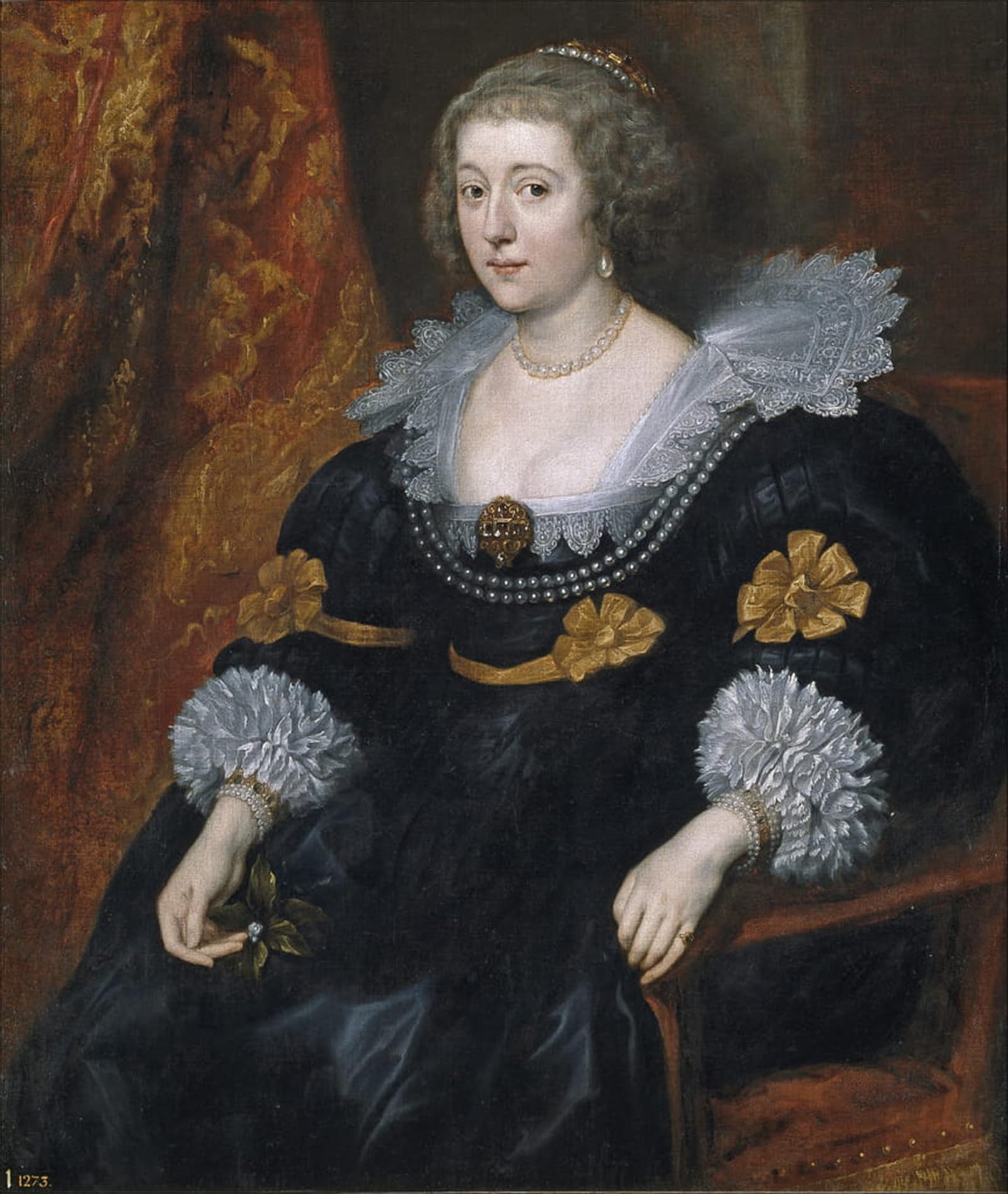 POSTERIIk Vintage Print Pop Art Landscape Artwork Portrait of Amalia of Solms Braunfels by Van Dyck Art Prints for Office Home Decor 60x90cm