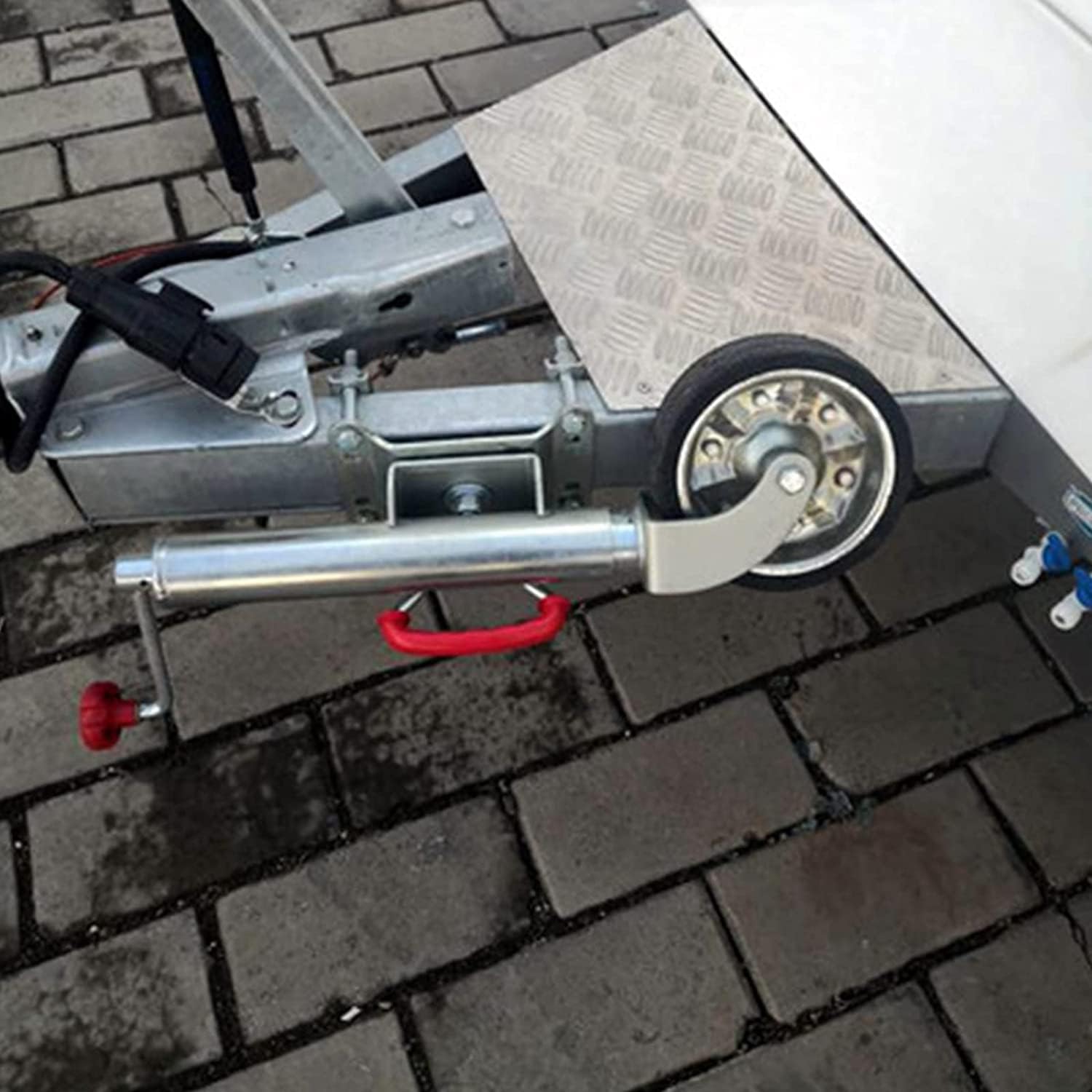 Jack with Wheels Swivel Trailer Jack, Heavy 1500/2000 Lbs Trailer Jack Wheel, 10" Length Lift,for Boat, Camper, Yacht, Caravan