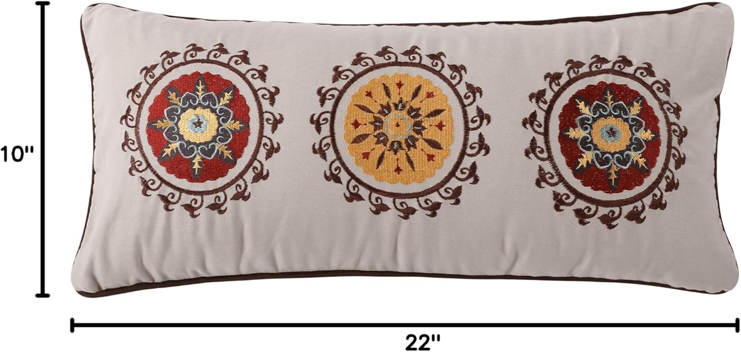 Greenland Home Decorative Pillow, 1 Count (Pack of 1), Multicolor GL-1304ADEC3
