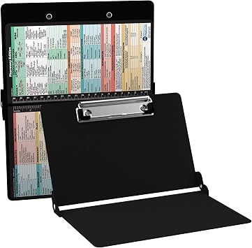 Whitecoat Clipboard - Pharmacy Edition Bi-Fold, Black