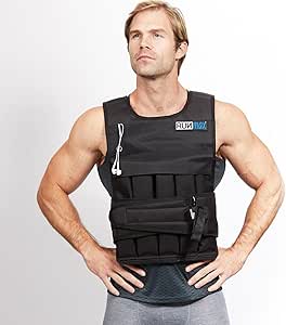 RUNmax 20LBS - 150LBS Adjustable Weighted Vest with Shoulder Pads for Men and Women