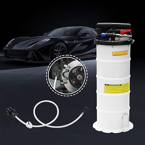 Miniatura 5 de Bomba extractora de aceite neumáticamanual de 6.5L, evacuador de fluidos para cambio de aceite y fluidos automotrices, bomba de vacío con manguera