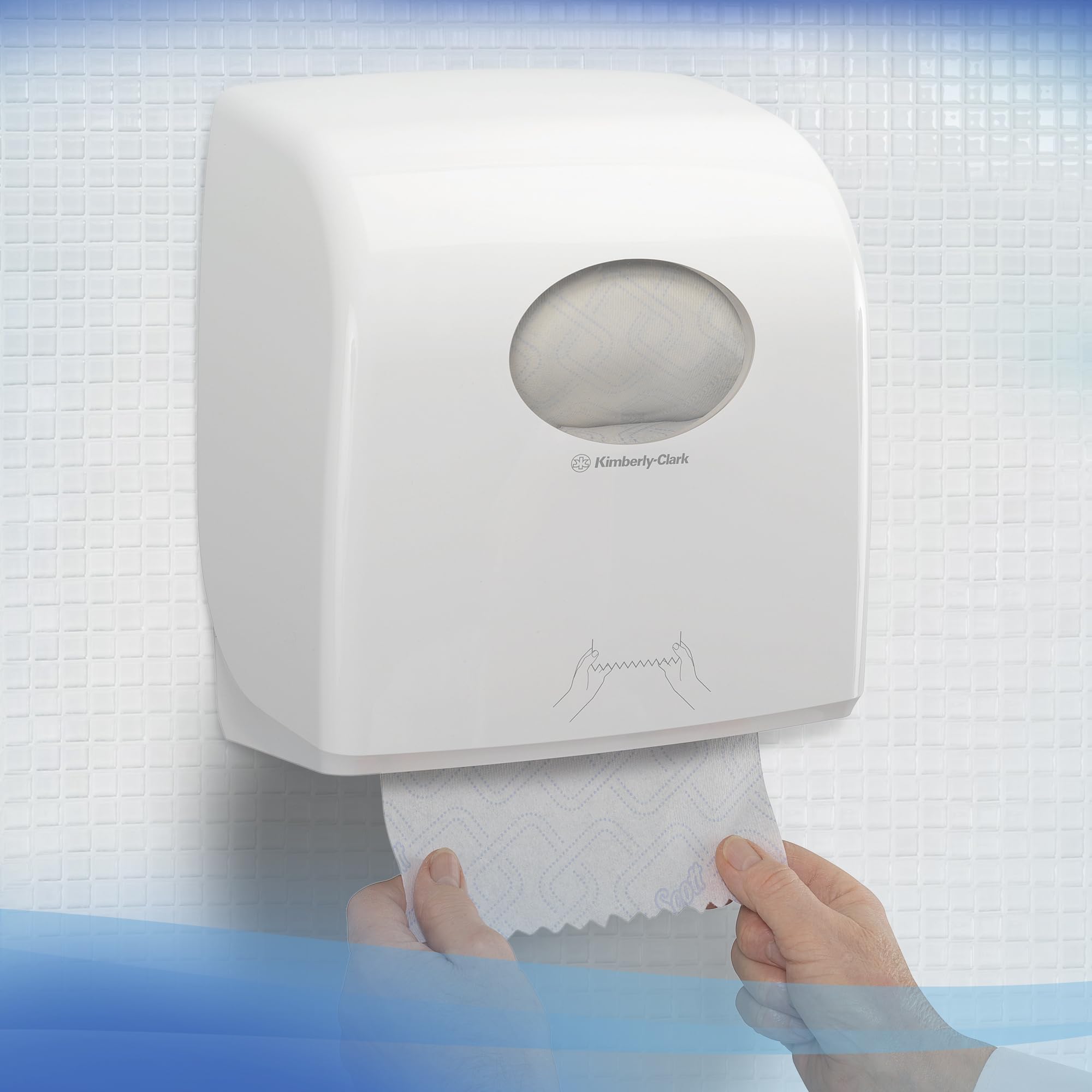 Scott Control Slimroll 6623, Toallas de Papel Desechables, Papel Secamanos Blanco, Suave y Resistente, Compatible con Dispensador Aquarius, 6 Rollos de 165 m (Total 990 m)