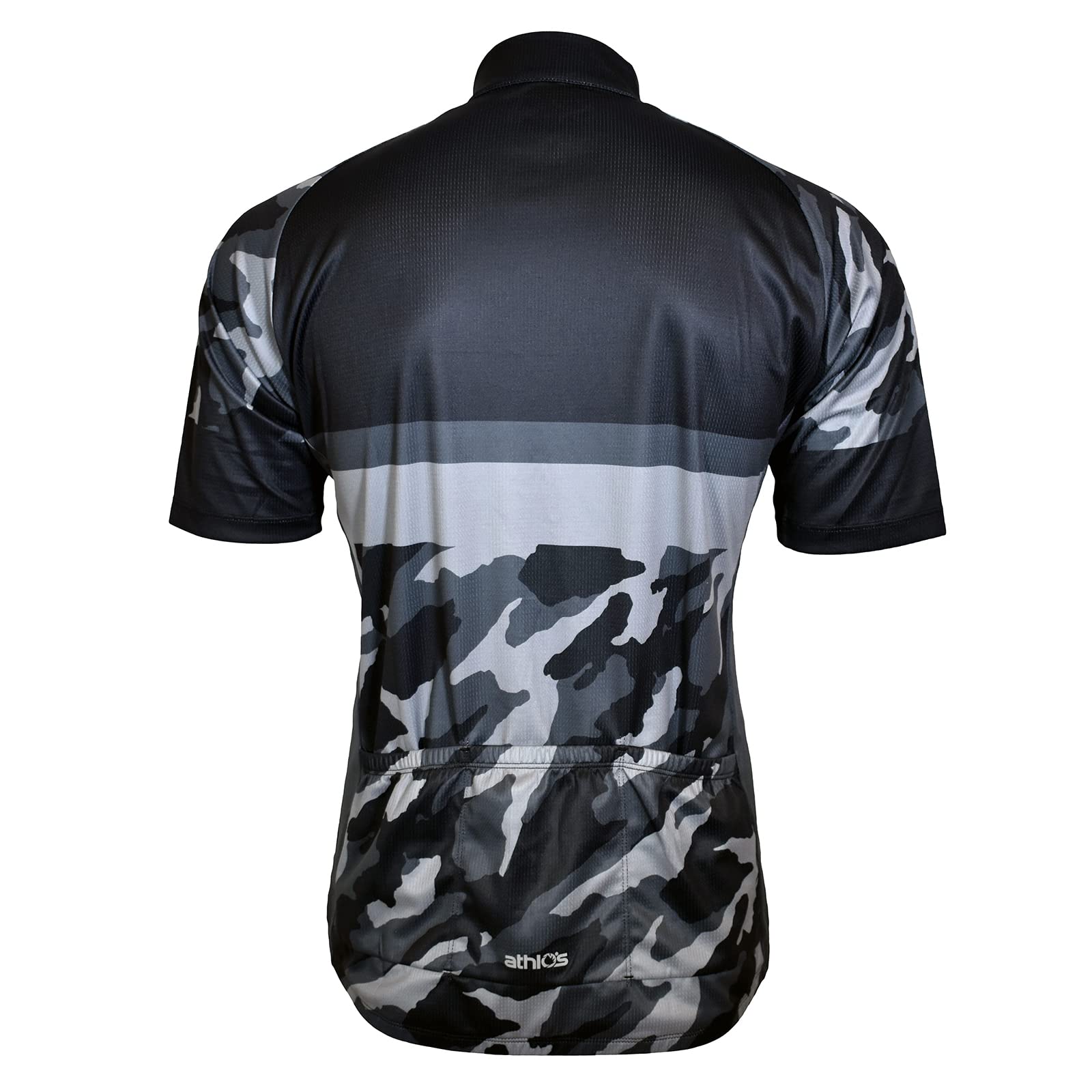 athlos - Men's Squad One Cycling Jersey (XX Large, Black Camo)