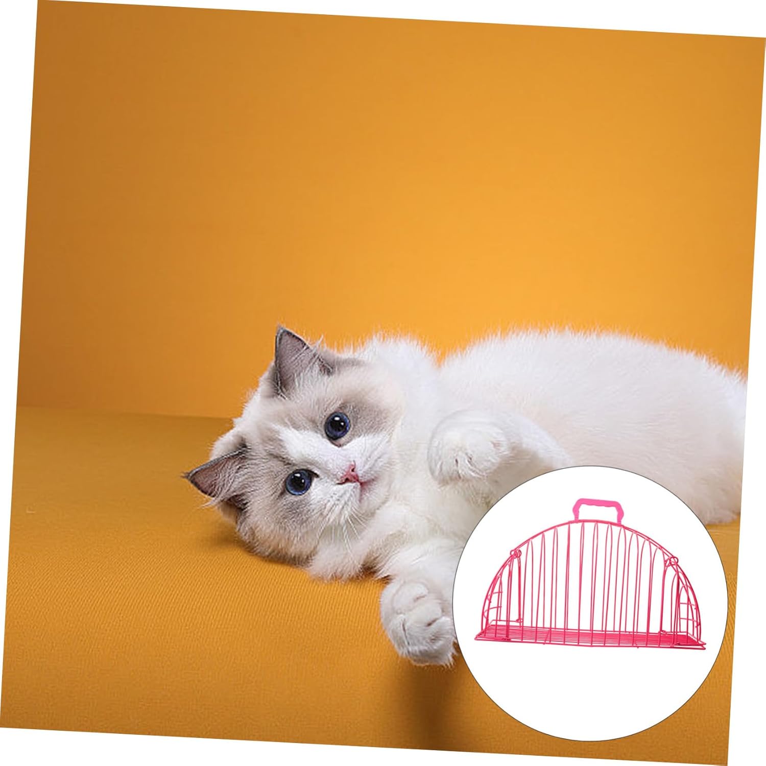 TOYANDONA Cat Bathing Cage Breathable Pet Shower Cage for Cats Dogs Easy to Scratch-Resistant for Grooming and Bathing