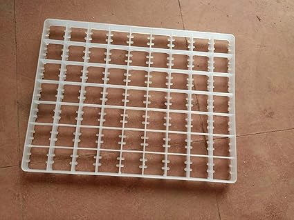 TM&W Hatcher Accessories 63x1=63-Chicken Eggs Tray for Duck Automatic Incubator 63 Egg Capacity White Color for Industrial Machine -1 Piece