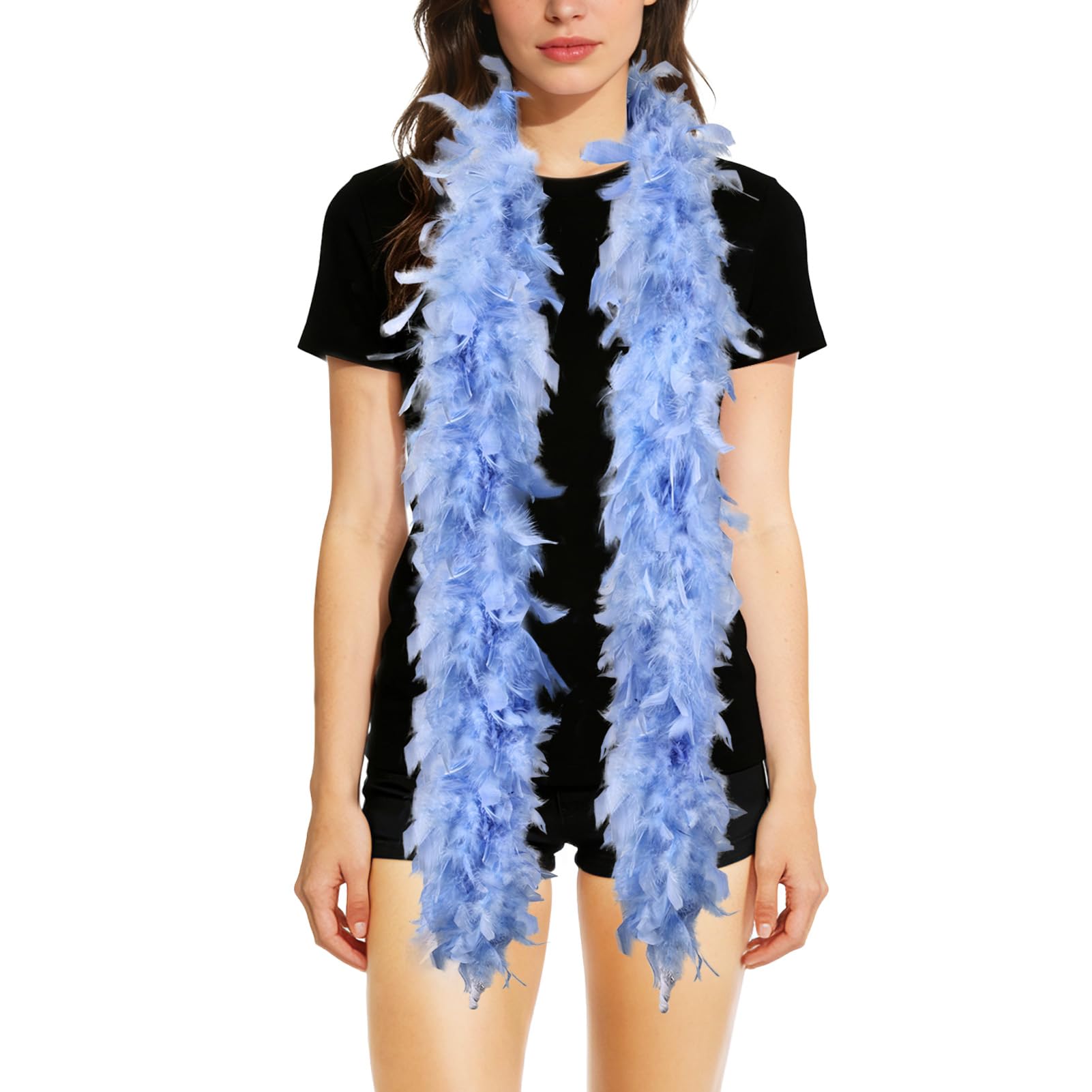 THARAHT 19 Color- 40/60g 2Yard Chandelle Feather Boa Dancing Wedding Party Halloween Costume Decoration Feathers boa
