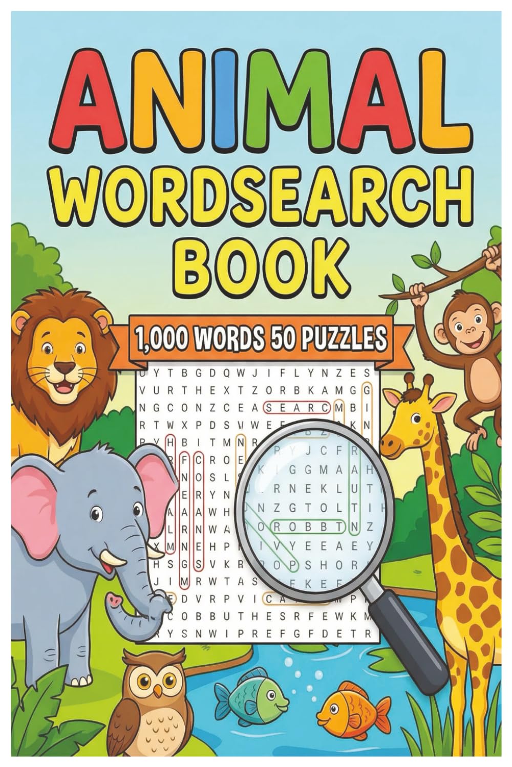 Animal Word Search: Fun Puzzles to Discover Amazing Animals
