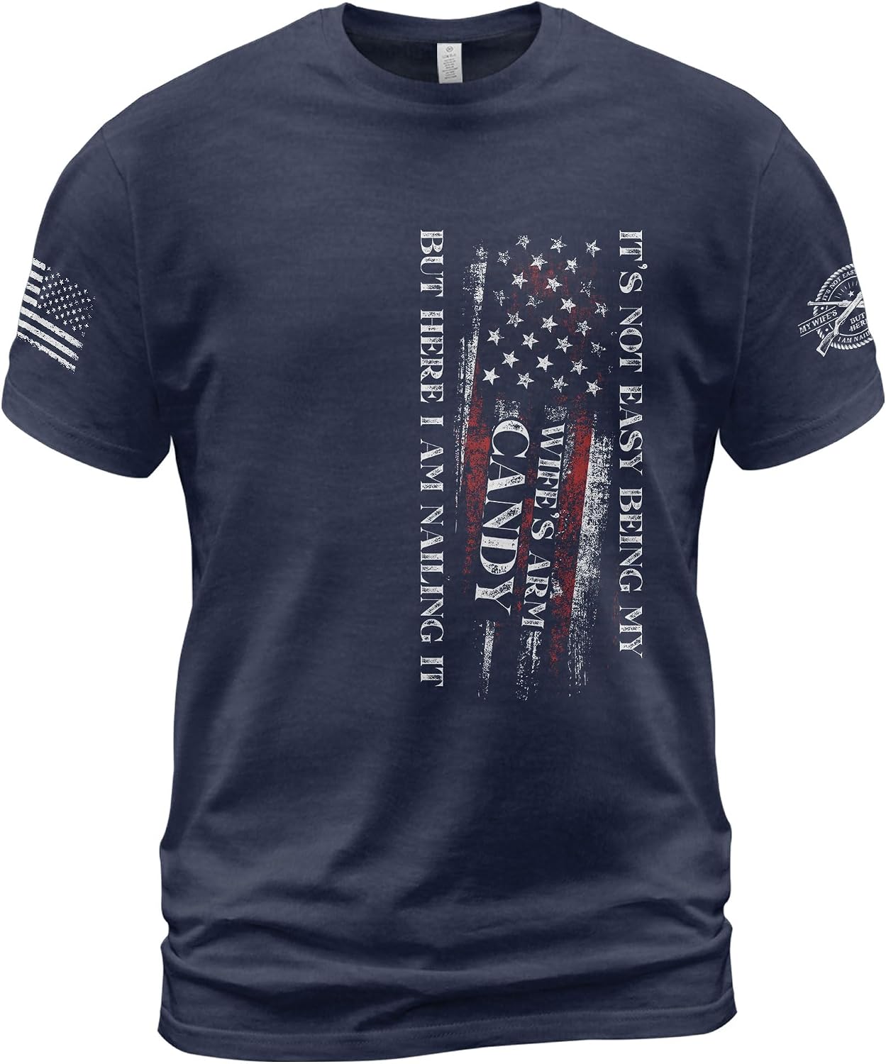 Its Not Easy Being My Wife's Arm Candy Shirt, Here I Am Shirt, Trophy Husband Shirt, Retro Vintage Shirt4