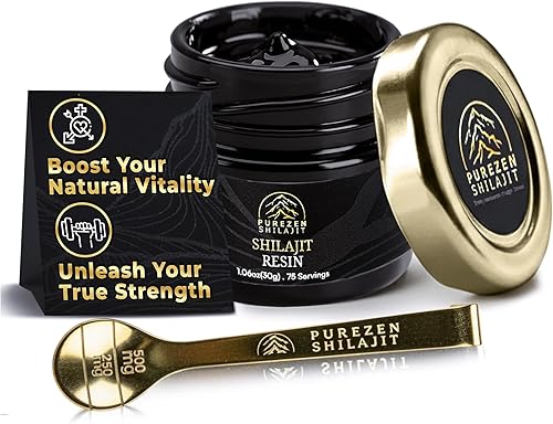 Shilajit - Resina orgánica pura del Himalaya de 800 mg con 75% + ácido fúlvico, más de 85 minerales traza de 18,000 pies del Himalaya - Energía
