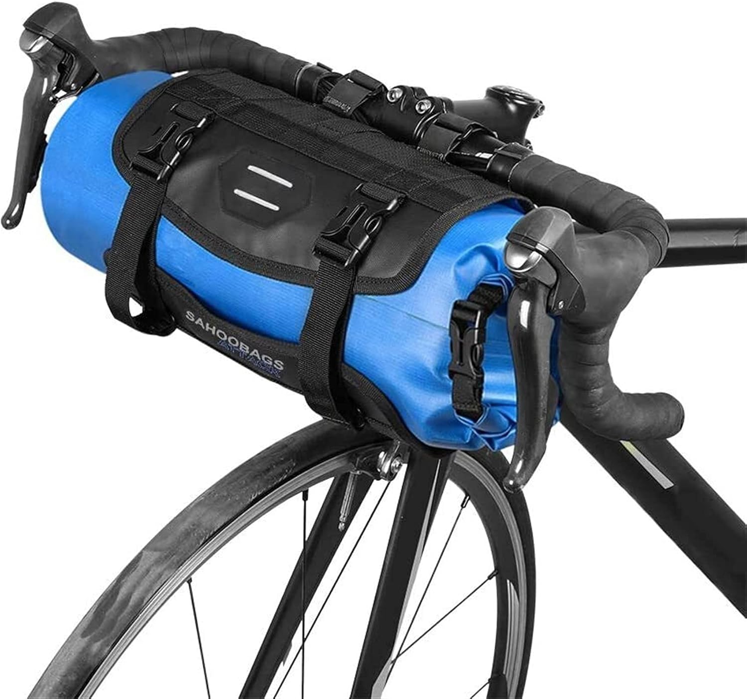 Mountain Bike Bicycle Bag Storage Bag Front Bag Cycling Bag Bicycle Handlebar Bag(2 Pcs)