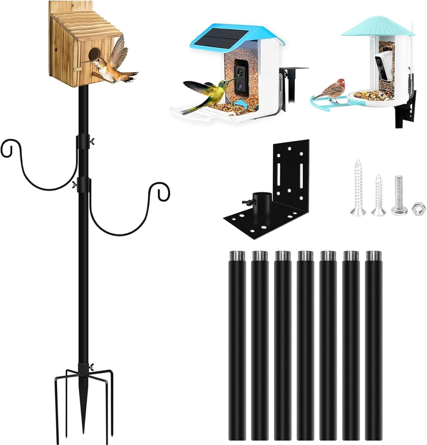 92in Smart Bird House Pole for Outdoor, Universal Bird