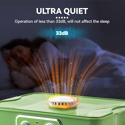 Miniatura 7 de Pukomc Deshidratadores de alimentos para cecina, 5 deshidratadores de bandejas apilables sin BPA, controles de temperatura ajustables para frutas,