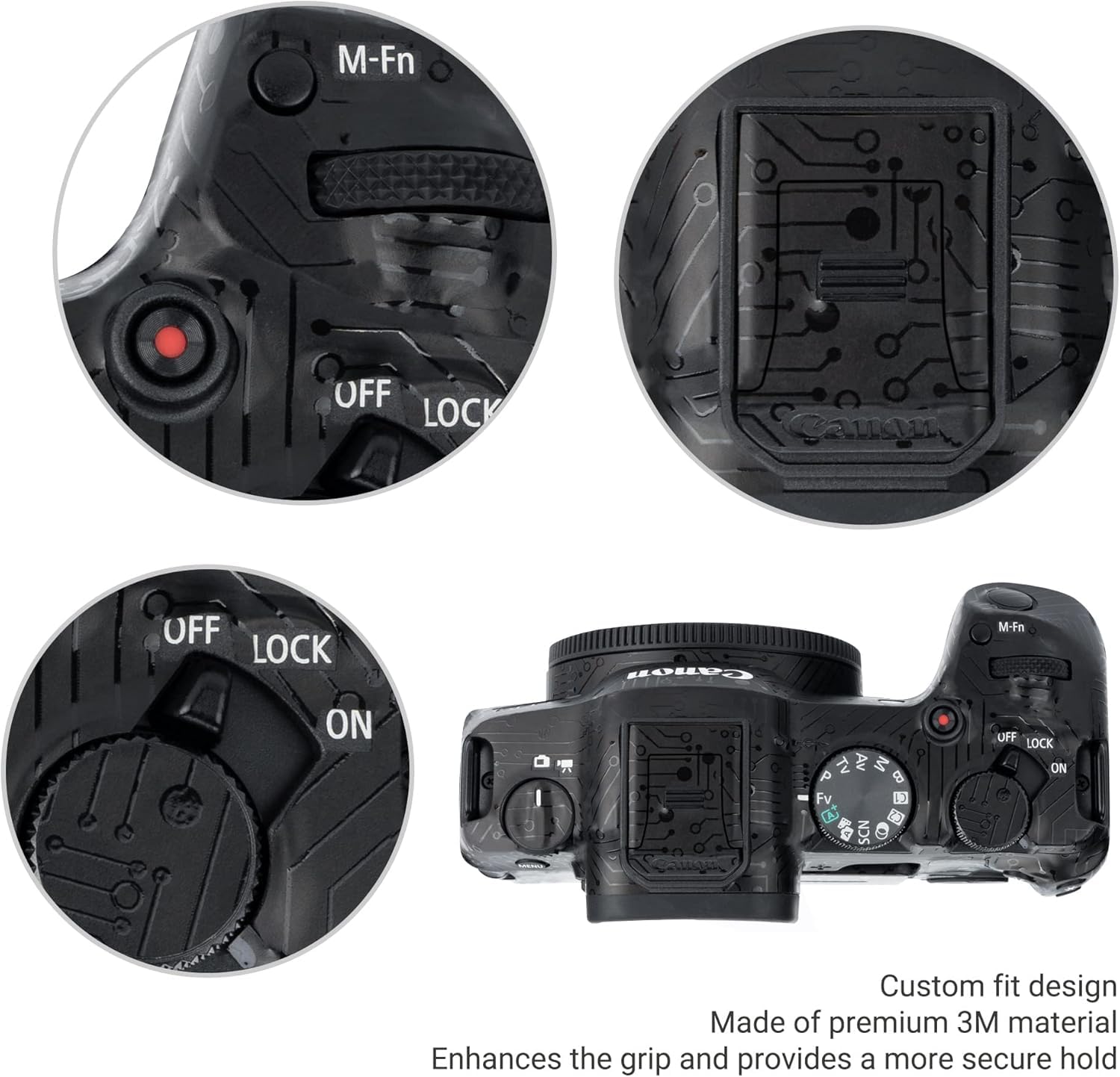 JJC Anti-Kratz-Schutzfolie Für Nikon Z8 – Gewebtes Muster, Rutschfeste Kamera-Skin, Inkl. Ersatzfolie