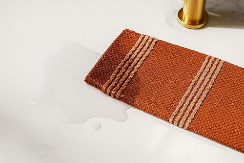 Miniatura 176 de Toallas de cocina verde salvia: 100% algodón paño de limpieza suave secado absorbente textura Terry Loop, juego de 3 multiusos para uso diario Negro