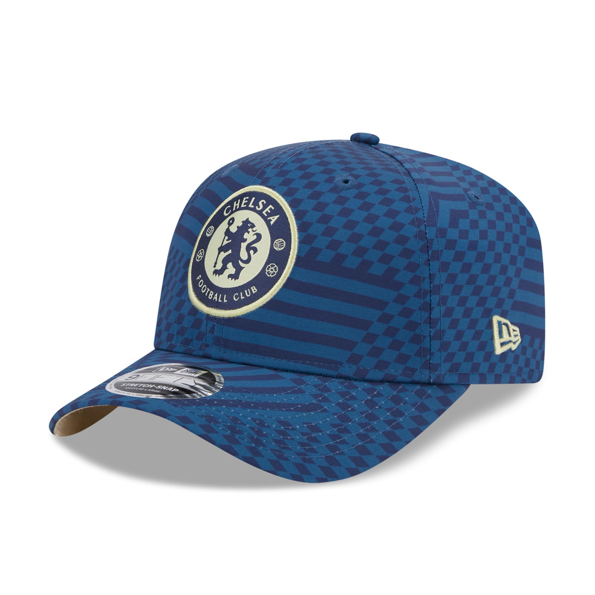 New Era 9Fifty Stretch-Snap Cap - AOP Check FC Chelsea - M/L Royal