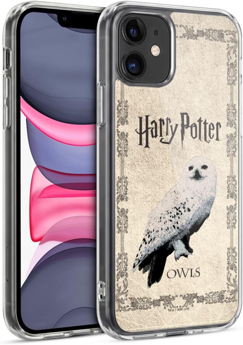 Head Case Designs Officially Licensed Harry Potter Hedwig Owl Prisoner of Azkaban III Gel Case [Military Grade Protection] Compatible with Apple iPhone 11