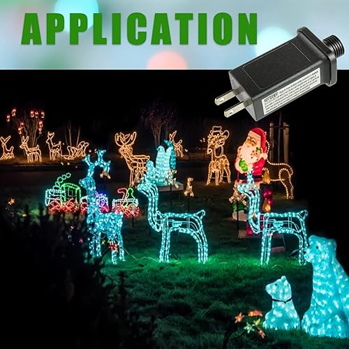 Miniatura 4 de SIGANDG Transformador LED de repuesto clase 2 fuente de alimentación para cadena de luces de Navidad decoraciones inflables controlador LED IP44