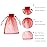 Wudygirl 100PCS Organza Bags 5X7 Inch Favor Bags Jewelry Bags Drawstring for Christmas Candy Wedding Favor Party Baby Shower(Red 5X7)