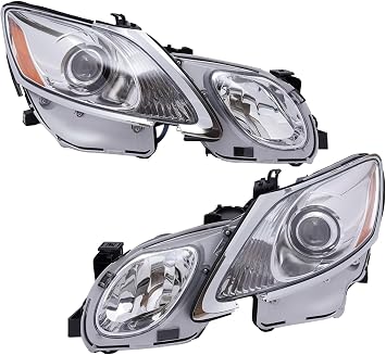 Headlight Assembly For 2006-2011 FOR Lexus GS300/GS350/GS430/GS450h/GS460 Compatible w/ Factory Xenon/HID Headlight Model Only,HID Headlight,Left/Right Headlamp DriverS Side+Passenger Side