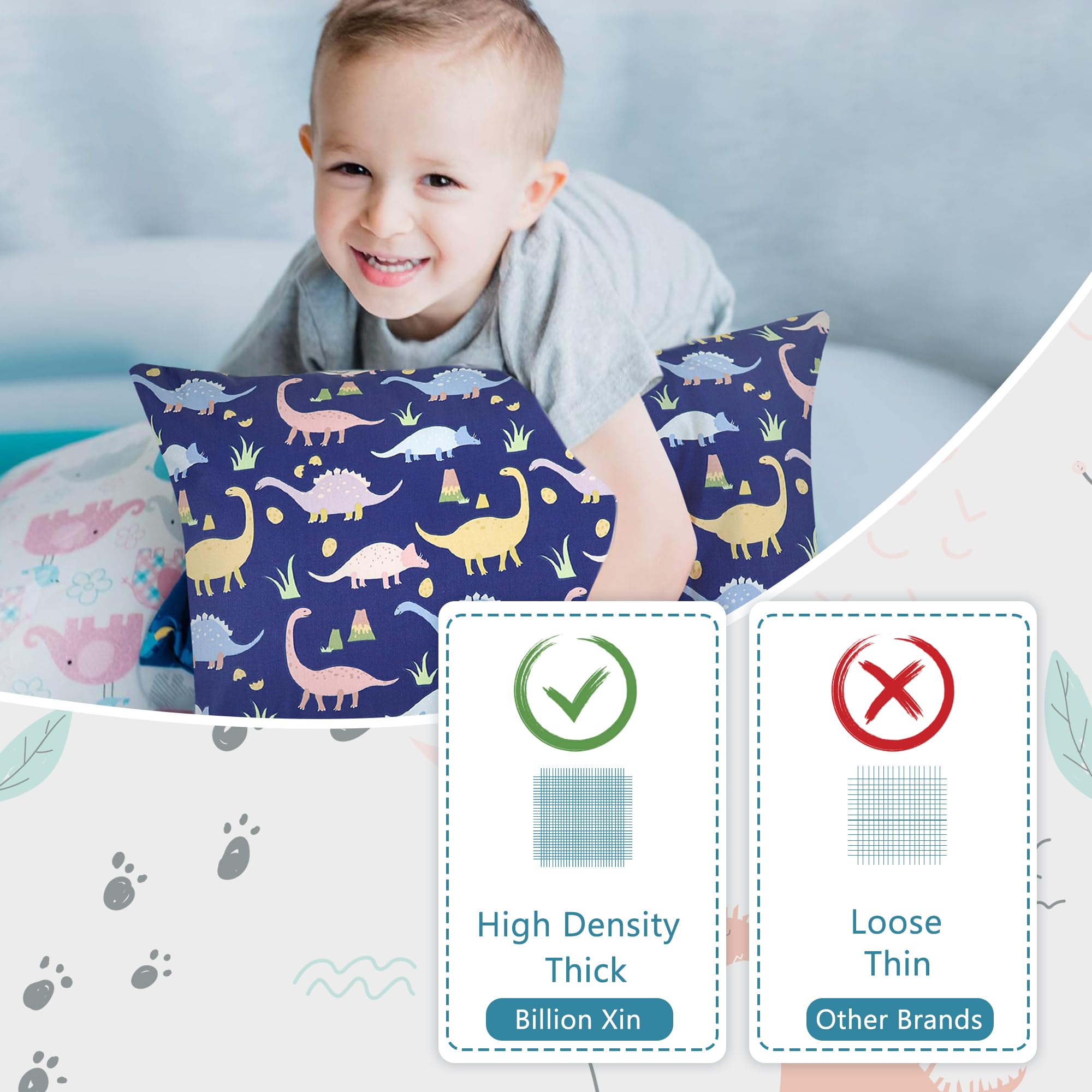 Almohada Bebé Ergonómica 40x60 Cm + Funda – Transpirable Y Suave Para Dormir (Lavable A Máquina)