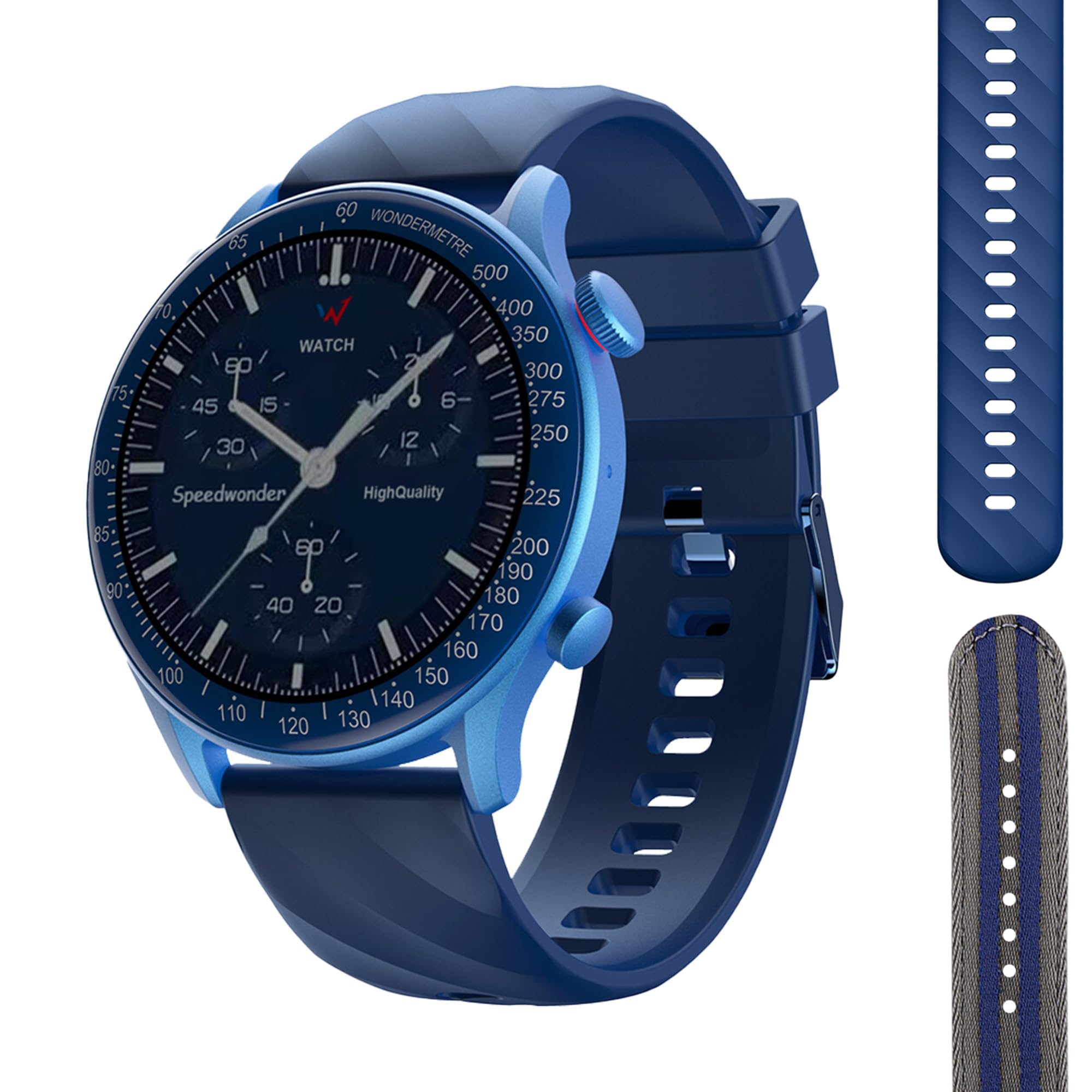 W Blue Sport Smartwatch - 1.39" IPS Screen | 37 Sports Modes | Bluetooth Calls | Full Health Monitor