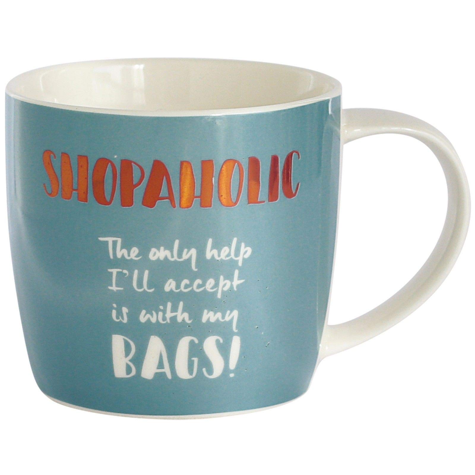 Arora Girls White Ultimate Gift For 8708 Shopaholic Mug In A Box, Ceramic
